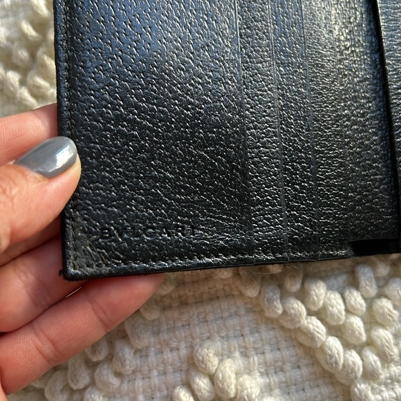 BVLGARI Canvas Leather Bifold Wallet - Picture 3 of 13